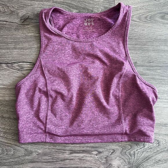 LabActivewearJoy Lab Pink/Purple Marled Cropped Workout Tank Top XL - Picture 1 of 3